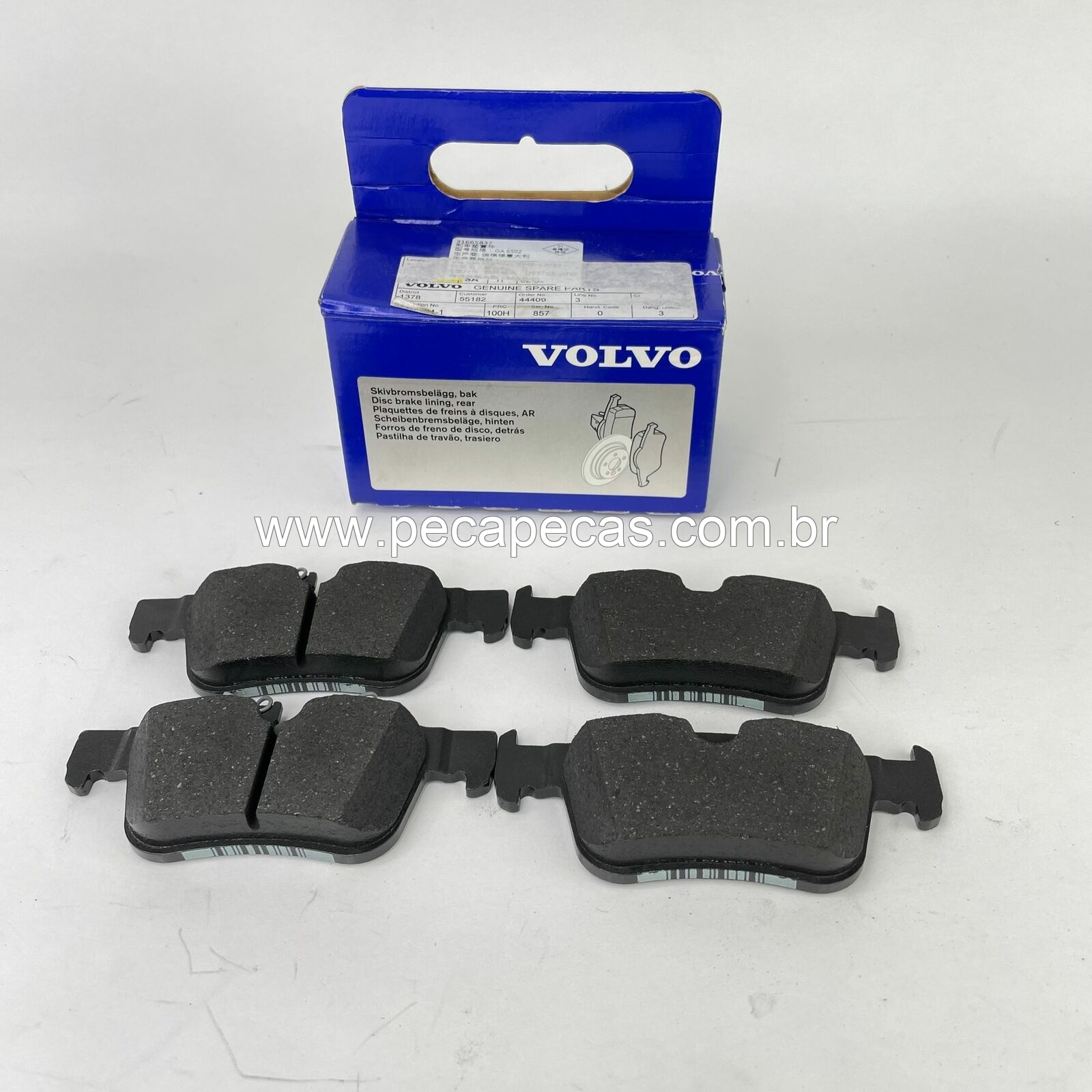 JOGO PASTILHAS FREIO TRASEIRO