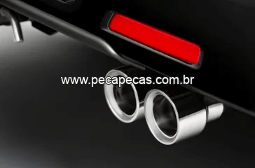 Ponteira de escapamento (polida) bocal duplo